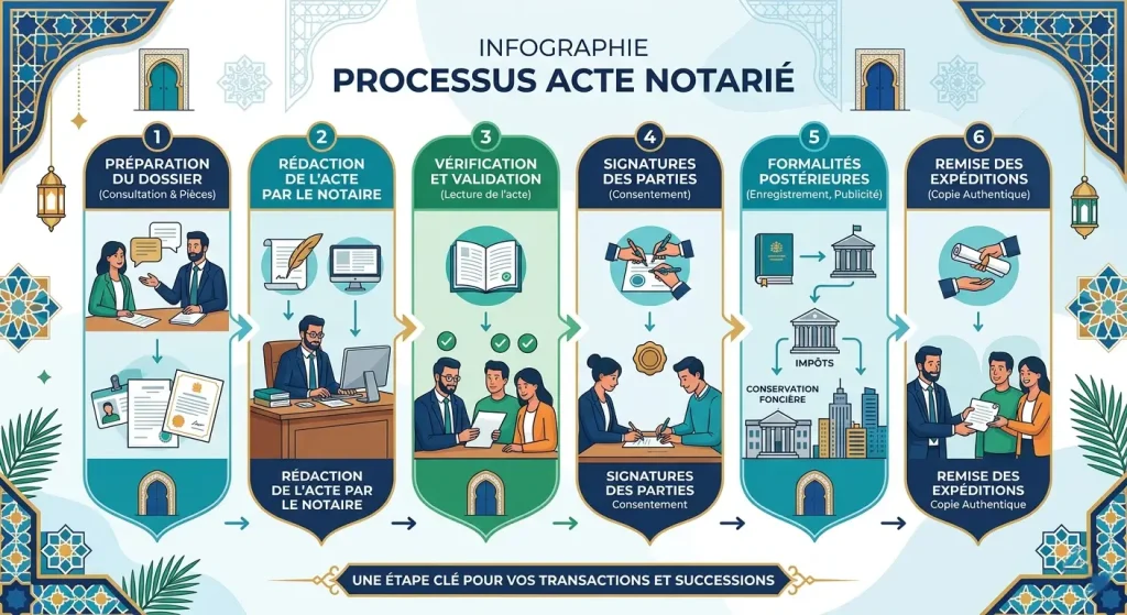 étapes d'un acte notarié pour MRE à Tanger