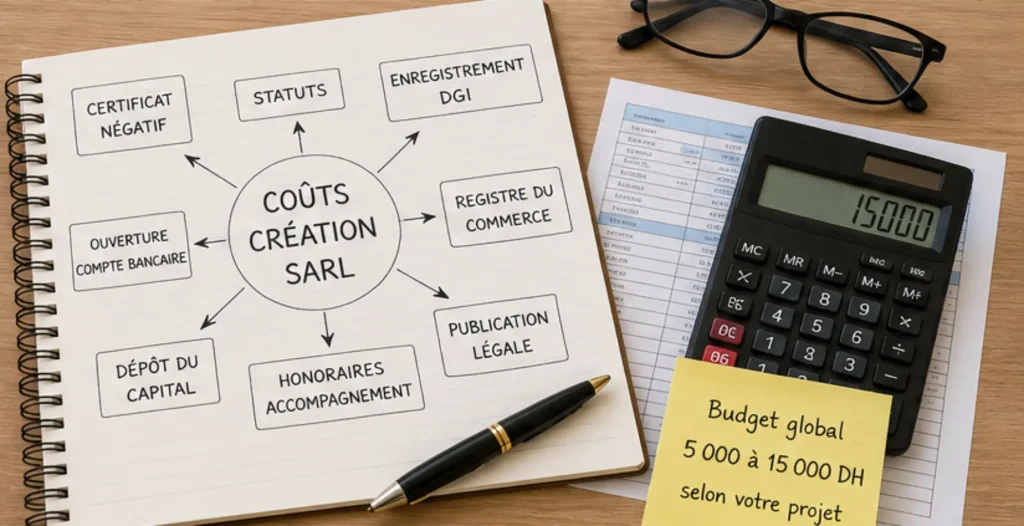 coûts de création d’une SARL au Maroc