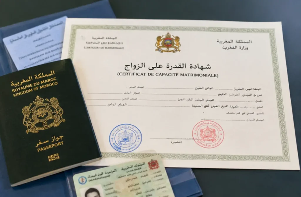 Certificat de capacité matrimoniale Maroc demandé pour un mariage