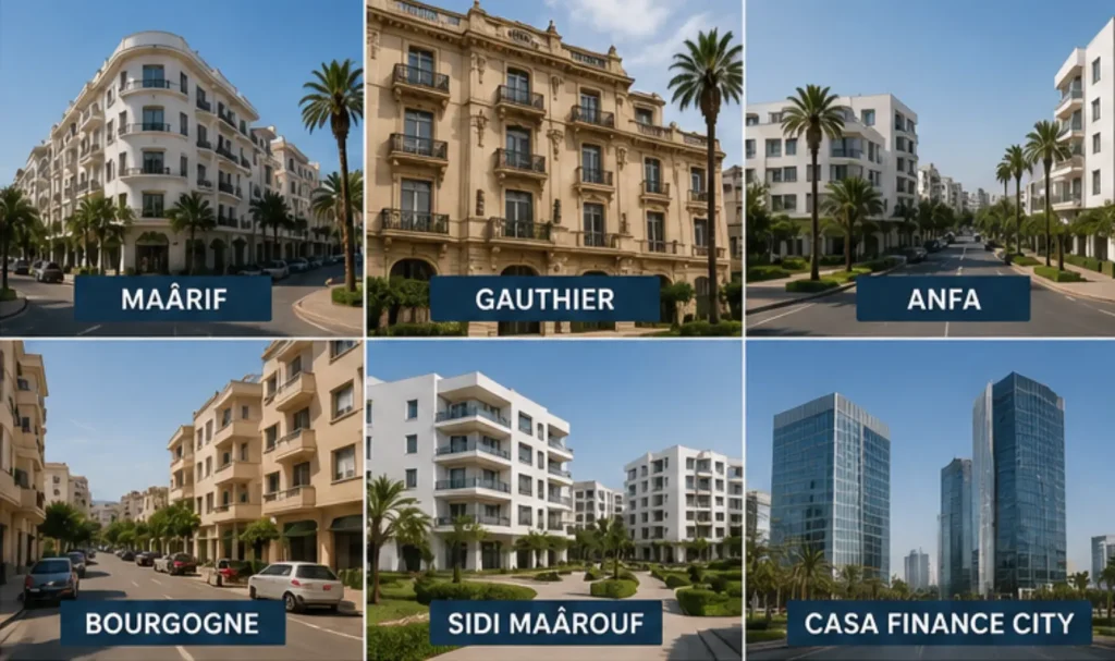 quartiers immobilier Casablanca MRE
