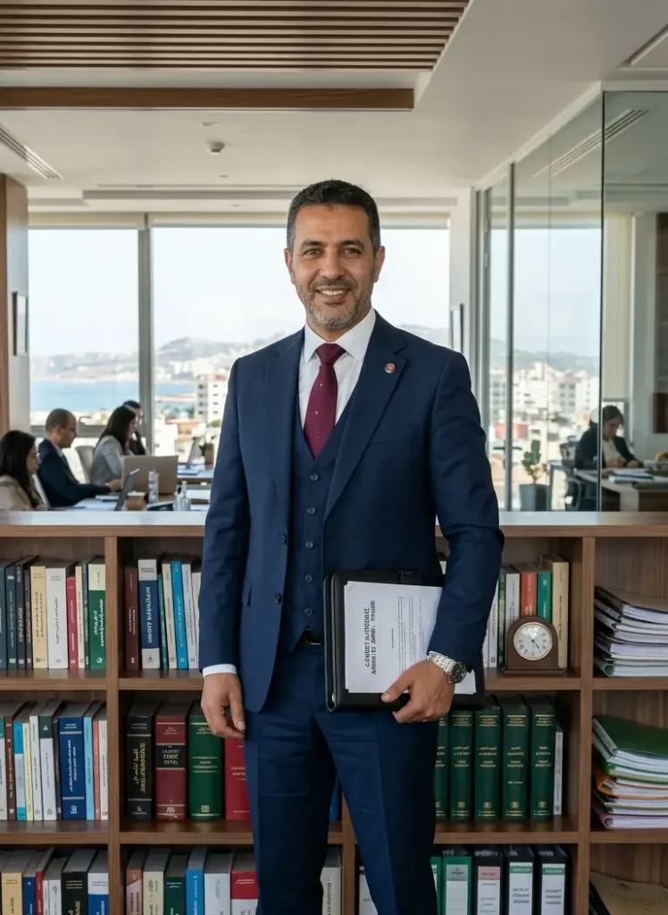 Avocat indépendant inscrit au barreau de Tanger dans son cabinet